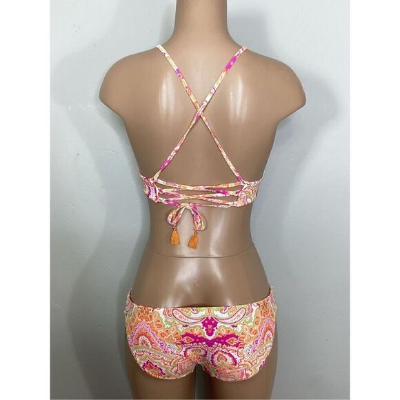 New. Seafolly floral paisley bikini set. S/M. Retails $179 - Picture 4 of 9